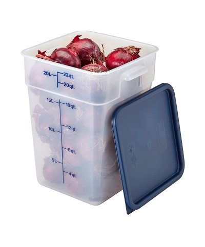 Cambro - 22SFSPP-190 / Recipiente cuadrado de polipropileno - (25,6 x 31 x 40 cm) - (20,8 litros)