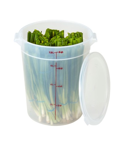 Cambro - RFS8PP-190 / Recipiente redondo de polipropileno - (25,2 cm de Ø) - (profundidad: 27,6 cm) - (7,6 litros)