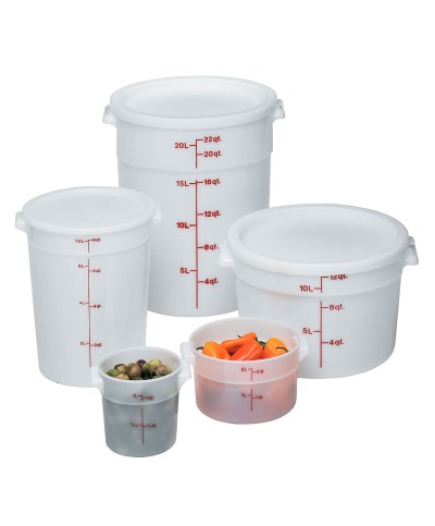 Cambro - RFSC6-148 / Tapa para recipiente redondo polietileno de 5,7 l. y 7,6 l. - (25,2 cm de Ø)