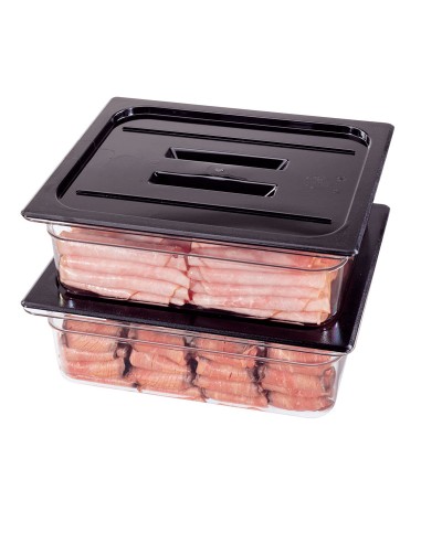 Cambro - 20CWCH-110 / Tapa con asa de policarbonato GN 1/2 - (26,5 x 32,5 cm)