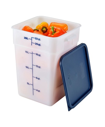 Cambro - 22SFSP-148 / Recipiente cuadrado de polietileno - (25,6 x 31 x 40 cm) - (20,8 litros)