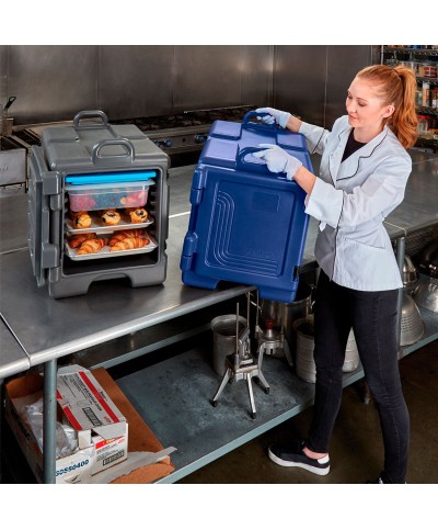 Cambro - 1318CC-186 / Contenedor Isotérmico con apertura frontal - Combo Carrier - 8 pares de guías - (43,2 x 65,4 x 56,8 cm)