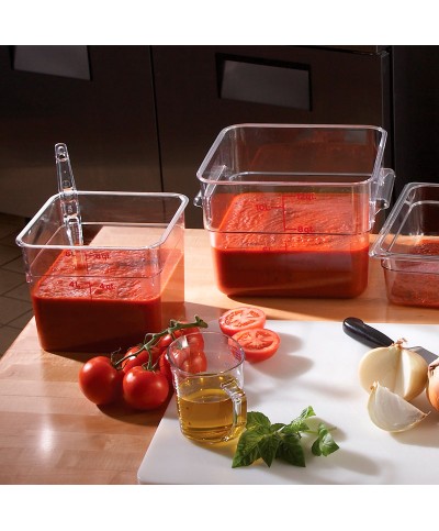 Cambro - 6SFSCW-135 / Recipiente cuadrado de policarbonato - (21,5 x 21,5 x 18,5 cm) - (5,7 litros)