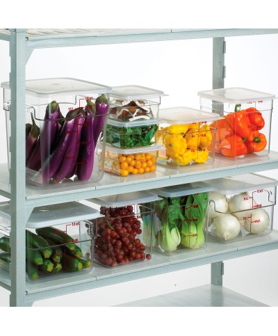 Cambro - SFC12SCPP-190 / Tapa con junta para recipientes cuadrados PC de 11,4 l., 17,2 l. y 20,8 l. - (25,6 x 31 cm)