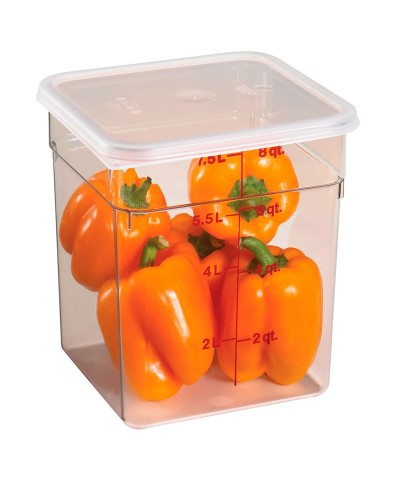 Cambro - SFC6SCPP-190 / Tapa con junta para recipientes cuadrados policarbonato de 5,7 l. y 7,6 l. - (21,5 x 21,5 cm)
