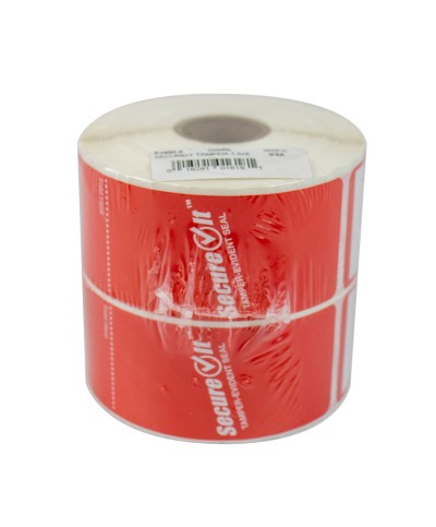 NCCO - P16SI-2 / Etiqueta de seguridad a prueba de manipulaciones (Pack de 2 rollos de 250 etq/rollo) - (38mm x 152mm)