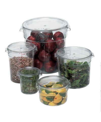 Cambro - RFSCW18-135 / Recipiente redondo de policarbonato - (37,8 cm de Ø) - (profundidad: 30,5 cm) - (17,2 litros)