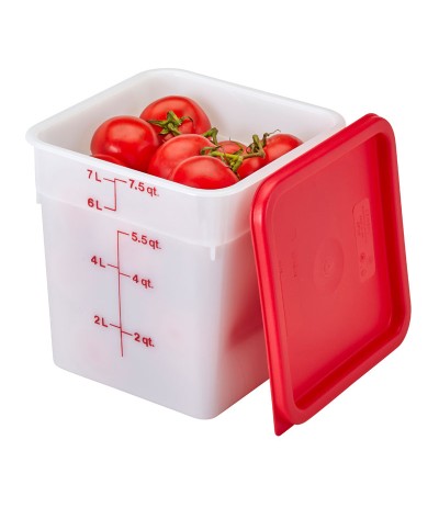 Cambro - 8SFSP-148 / Recipiente cuadrado de polietileno - (21,5 x 21,5 x 23 cm) - (7,6 litros)