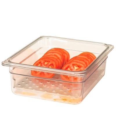 Cambro - 23CLRCW-135 / Recipiente colador de policarbonato GN 1/2 - (26,5 x 32,5 x 7,6 cm)