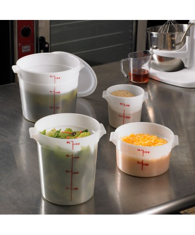Cambro - RFS4-148 / Recipiente redondo de polietileno - (20,8 cm de Ø) - (profundidad: 21,8 cm) - (3,8 litros)