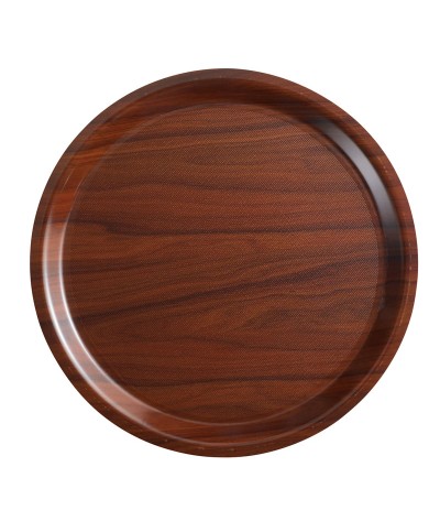 Bandeja Mykonos redonda laminada de superficie antideslizante 32 cm Ø