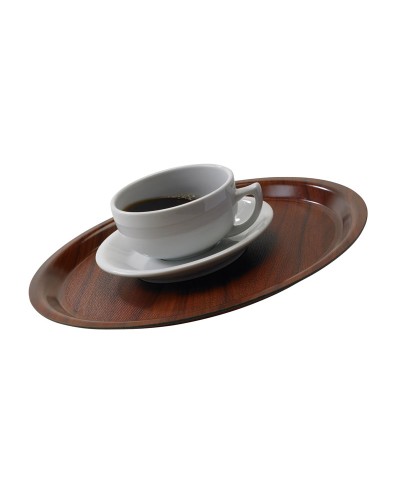 Bandeja Mykonos redonda laminada de superficie antideslizante 32 cm Ø