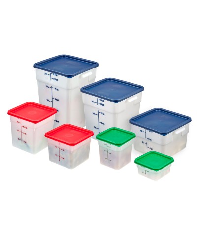 Cambro - SFC12-453 / Tapa para recipientes cuadrados de 11,4 l., 17,2 l. y 20,8 l. - (25,6 x 31 cm)