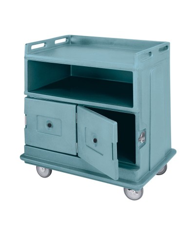 Cambro - MDC24F-401 / Carro para Servicio de Bebidas (mostrador liso sin relieve) con compartimentos inferiores Isotérmicos