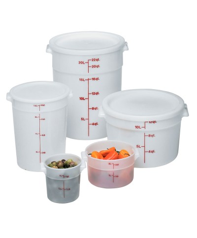 Cambro - RFS12-148 / Recipiente redondo de polietileno - (37,8 cm de Ø) - (profundidad: 21,3 cm) - (11,4 litros)