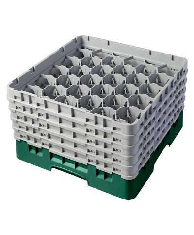 Cambro - 30S958-119 / Cesta de lavado (50 x 50 cm) copas y vasos con 30 comp. 5 alt. - dia. máx. 7,84 cm alt. máx. 25,8 cm