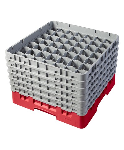 Cambro - 49S1114-163 / Cesta de lavado (50 x 50 cm) copas y vasos con 49 comp. 6 alt. - dia. máx. 6 cm alt. máx. 29,9 cm
