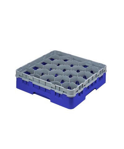 Cambro - 20S418-186 / Cesta de lavado (50 x 50 cm) para copas y vasos con 20 comp. 1 alt. - dia. máx. 9,84 cm alt. máx. 11,8 cm