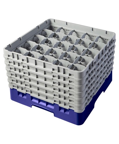 Cambro - 25S1214-186 / Cesta de lavado (50 x 50 cm) copas y vasos con 25 comp. 6 alt. - dia. máx. 8,7 cm alt. máx. 32,3 cm