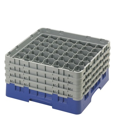 Cambro - 49S800-186 / Cesta de lavado (50 x 50 cm) copas y vasos con 49 comp. 4 alt. - dia. máx. 6 cm alt. máx. 21,7 cm