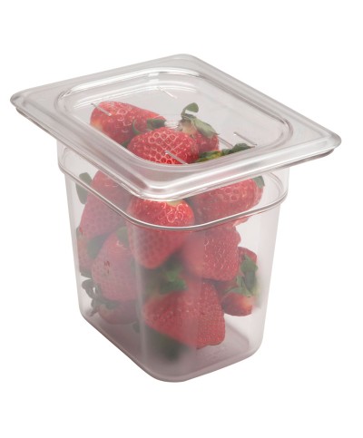 Cambro - 86CW-135 / Recipiente de policarbonato GN 1/8 - (16,2 x 13,2 x 15 cm) - (1,46 litros)