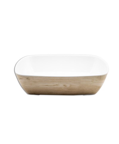 Adrier - TTRB3226-WW / Colección KAYAK - Ensaladera rectangular de presentación GN 1/2 - 32 x 26 x 8,3 cm
