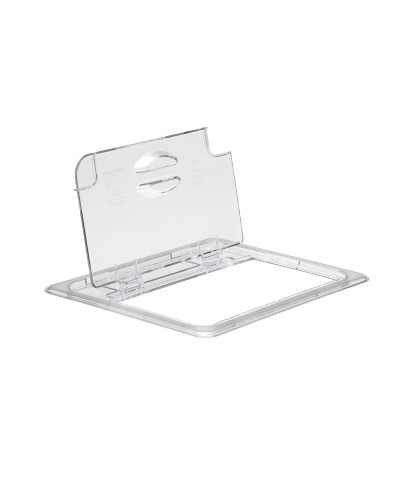 Cambro - 20CWLN-135 / Tapa FlipLid con muesca de policarbonato GN 1/2 - (26,5 x 32,5 cm)