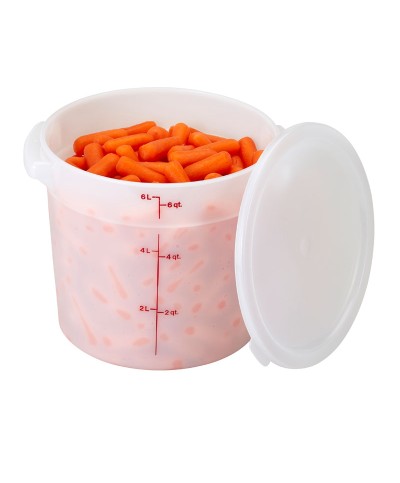 Cambro - RFS6-148 / Recipiente redondo de polietileno - (25,2 cm de Ø) - (profundidad: 20,2 cm) - (5,7 litros)
