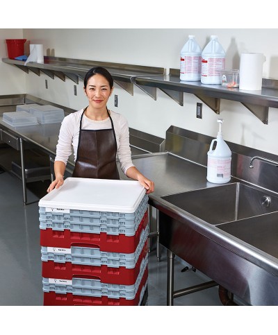 Cambro - 25S638-163 / Cesta de lavado (50 x 50 cm) copas y vasos con 25 comp. 3 alt. - dia. máx. 8,7 cm alt. máx. 17,6 cm