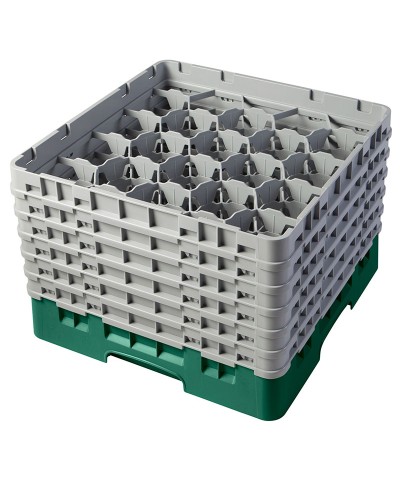 Cambro - 20S1214-119 / Cesta de lavado (50 x 50 cm) copas y vasos con 20 comp. 6 alt. - dia. máx. 9,84 cm alt. máx. 32,3 cm