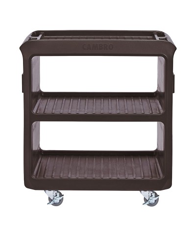 Cambro - SC225S-131 / Carro de Servicio robusto ( 4 ruedas giratorias con freno) - (79,4 x 45,7 x 86,4 cm) - Castaño