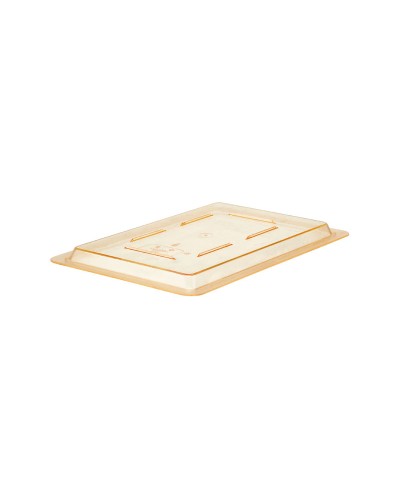 Cambro - 1218CCW-464 / Tapa lisa de policarbonato para cajas de almacenamiento (Amarillo seguridad) - (45,7 x 30,5 cm)