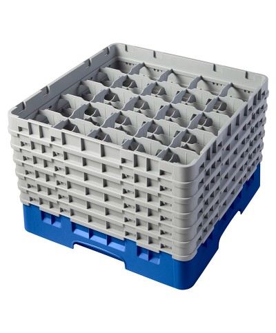 Cambro - 25S1214-168 / Cesta de lavado (50 x 50 cm) copas y vasos con 25 comp. 6 alt. - dia. máx. 8,7 cm alt. máx. 32,3 cm