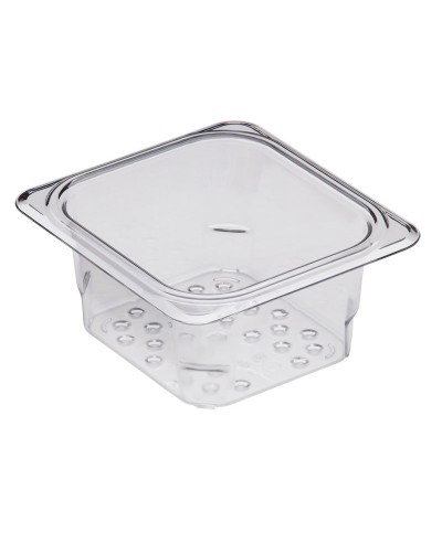 Cambro - 63CLRCW-135 / Recipiente colador de policarbonato GN 1/6 - (16,2 x 17,6 x 7,6 cm)