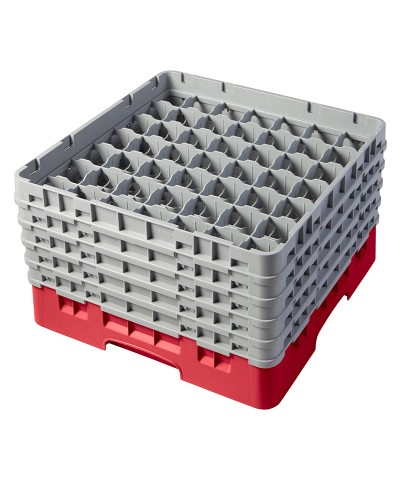 Cambro - 49S958-163 / Cesta de lavado (50 x 50 cm) copas y vasos con 49 comp. 5 alt. - dia. máx. 6 cm alt. máx. 25,8 cm