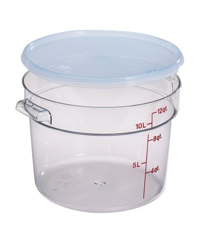 Cambro - RFS12SCPP-190 / Tapa con junta para recipientes redondos policarbonato de 11,4 l., 17,2 l. y 20,8 l. - (37,8 cm de Ø)