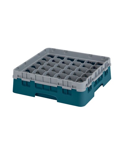 Cambro - 36S318-414 / Cesta de lavado (50 x 50 cm) copas y vasos con 36 comp. 1 alt. - dia. máx. 7,2 cm alt. máx. 9,4 cm
