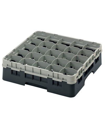Cambro - 25S418-110 / Cesta de lavado (50 x 50 cm) copas y vasos con 25 comp. 1 alt. - dia. máx. 8,7 cm alt. máx. 11,8cm