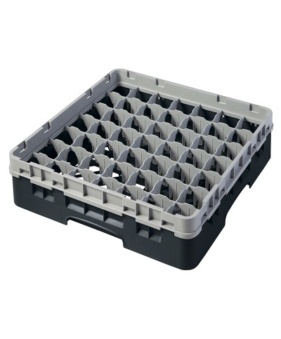 Cambro - 49S318-110 / Cesta de lavado (50 x 50 cm) copas y vasos con 49 comp. 1 alt. - dia. máx. 6 cm alt. máx. 9,4 cm