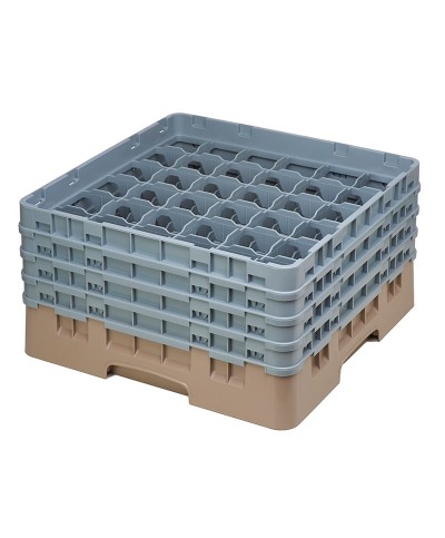 Cambro - 36S800-184 / Cesta de lavado (50 x 50 cm) copas y vasos con 36 comp. 4 alt. - dia. máx. 7,2 cm alt. máx. 21,7 cm