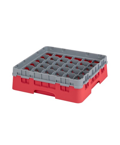 Cambro - 36S318-163 / Cesta de lavado (50 x 50 cm) copas y vasos con 36 comp. 1 alt. - dia. máx. 7,2 cm alt. máx. 9,4 cm
