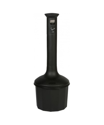 Probbax - AT-0990-DGRY / Cenicero de plástico ignífugo V0 - 35,8 cm Ø x 95 cm - 10L