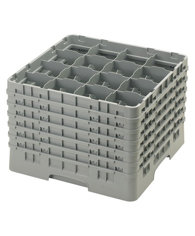 Cambro - 16S1214-151 / Cesta lavado (50 x 50 cm) para copas y vasos con 16 comp. 6 alt. - dia. máx. 10,9 cm alt. máx. 32,3 cm