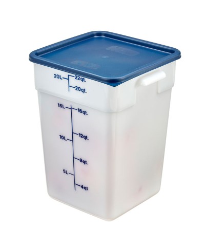Cambro - 18SFSP-148 / Recipiente cuadrado de polietileno - (25,6 x 31 x 32 cm) - (17,2 litros)