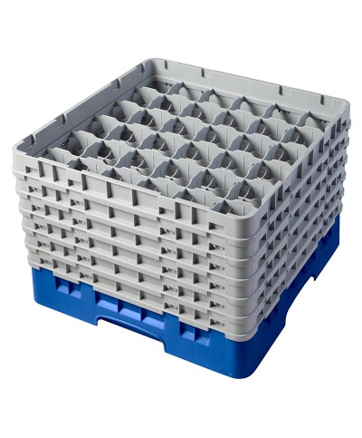 Cambro - 36S1114-168 / Cesta de lavado (50 x 50 cm) copas y vasos con 36 comp. 6 alt. - dia. máx. 7,2 cm alt. máx. 29,9 cm