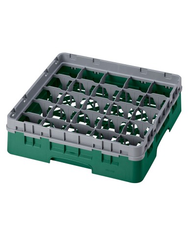 Cambro - 25S318-119 / Cesta de lavado (50 x 50 cm) copas y vasos con 25 comp. 1 alt. - dia. máx. 8,7 cm alt. máx. 9,4 cm