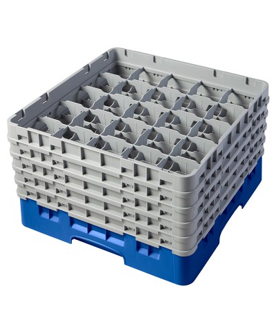 Cambro - 25S1058-168 / Cesta de lavado (50 x 50 cm) copas y vasos con 25 comp. 5 alt. - dia. máx. 8,7 cm alt. máx. 28,2 cm