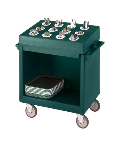 Cambro - TDCR12-192 / Carro combinado para bandejas y cubiertos (12 soportes cilindros) - ( 97 x 58 x 105 cm)
