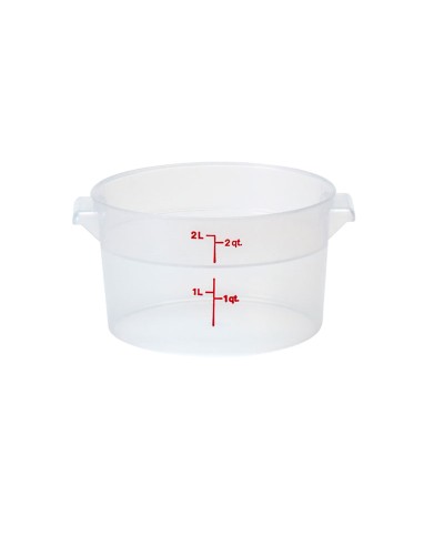 Cambro - RFS2PP-190 / Recipiente redondo de polipropileno - (20,8 cm de Ø) - (profundidad: 11,1 cm) - (1,9 litros)