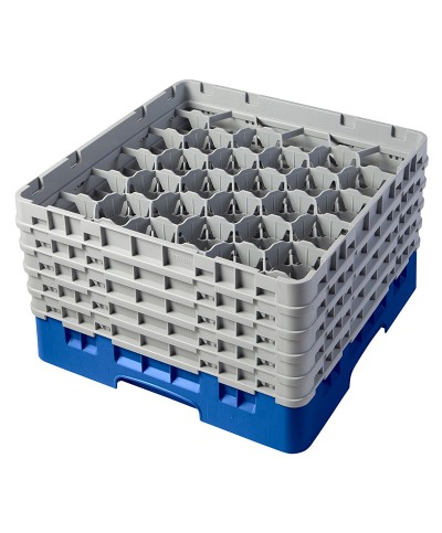 Cambro - 30S958-168 / Cesta de lavado (50 x 50 cm) copas y vasos con 30 comp. 5 alt. - dia. máx. 7,84 cm alt. máx. 25,8 cm